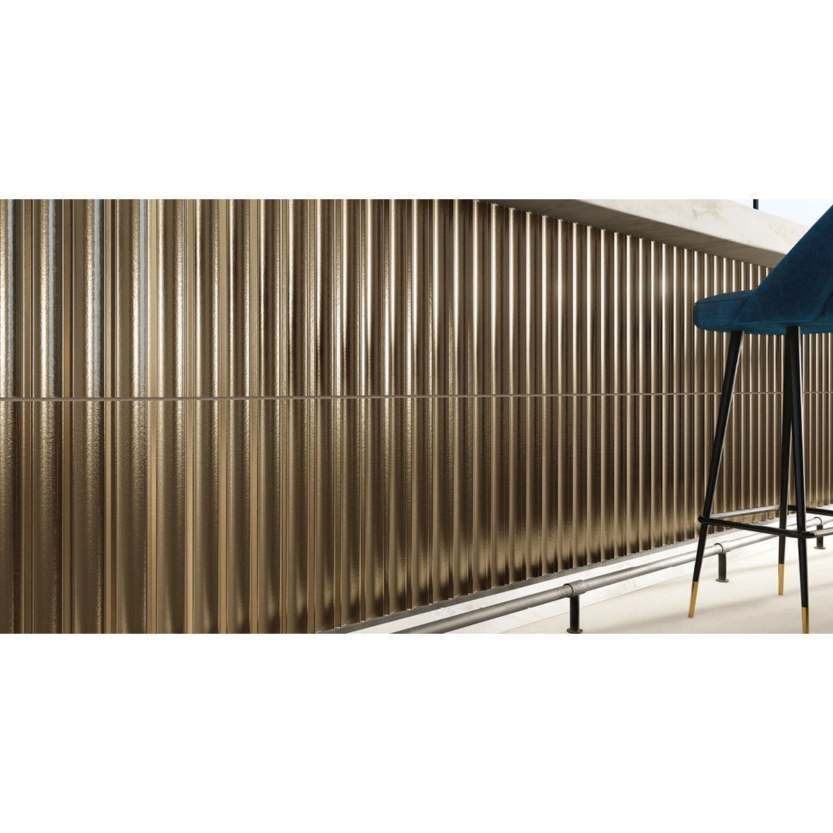 Interior con revestimiento Jazz Copper 17x40 (Caja 0.68m2)