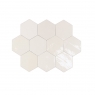 Zellige Hexa White Variations 10.8x12.4 (Box 0.38m2)