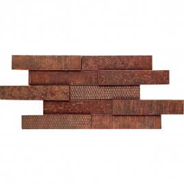 Mattone Locked Mesh Strip Vask Satin 25x50 (Boîte 4 pièces)