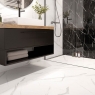 Baño con pavimento Spc Flooring Calacatta White 60x60 (Caja 1.44m2)