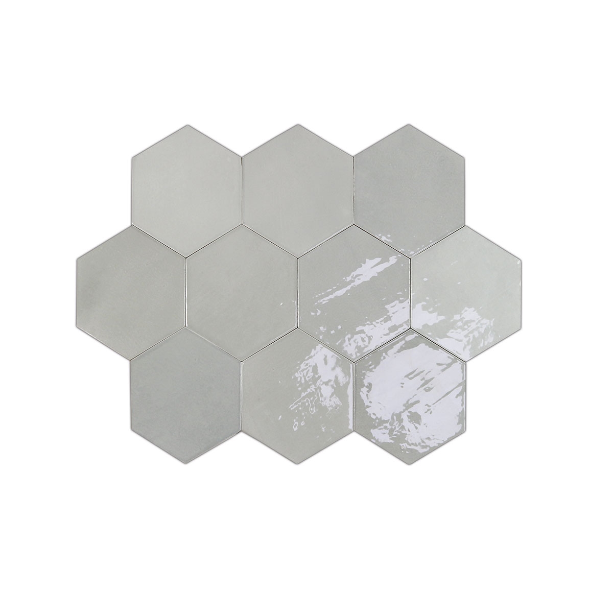 Variantes Zellige Hexa Cinzento 10.8x12.4 (Caixa 0.38m2)