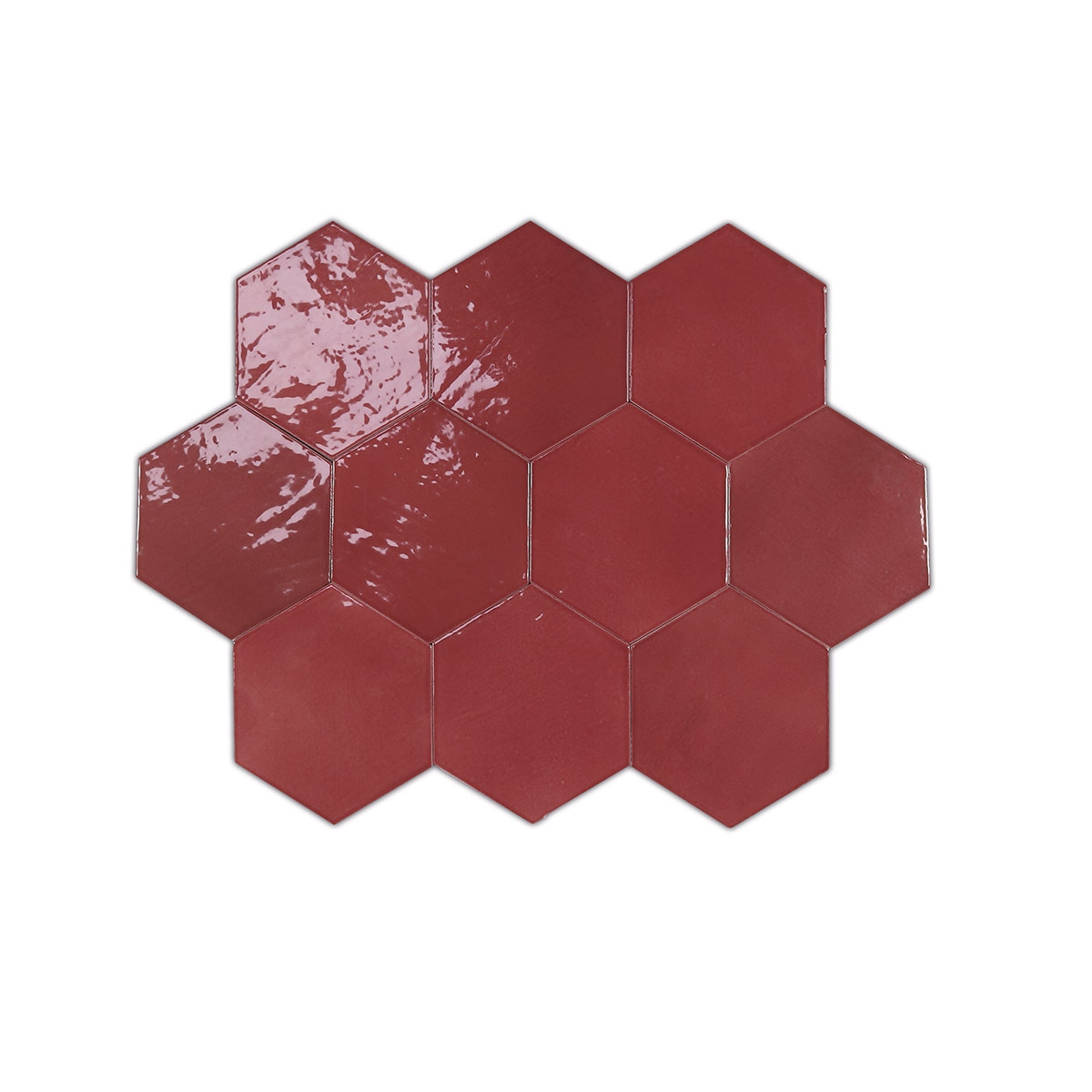 Variações de Zellige Hexa Wine 10.8x12.4 (Box 0.38m2)