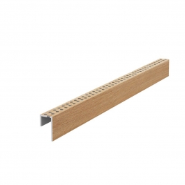 Perfil Perforado Natural Oak 600x3,5x1,9 (Precio por caja)