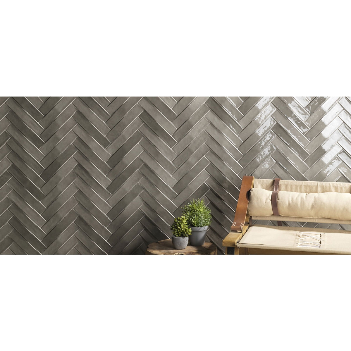 Interior con Revestimiento Convex Mix Grey 5x25