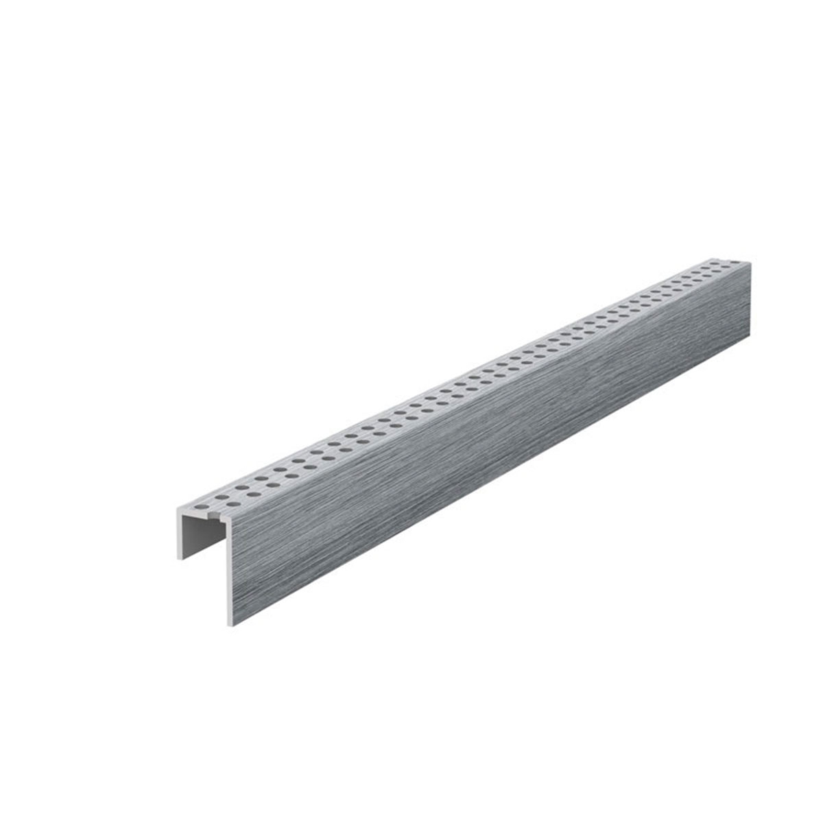 Perforiertes Profil Graue Eiche 600x3,5x1,9 (Preis pro Schachtel)