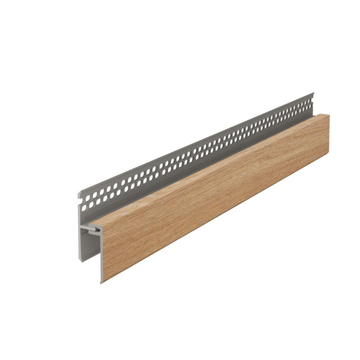 Perfil Ventilación 2 partes Natural Oak 600x6x5 (Precio por caja)