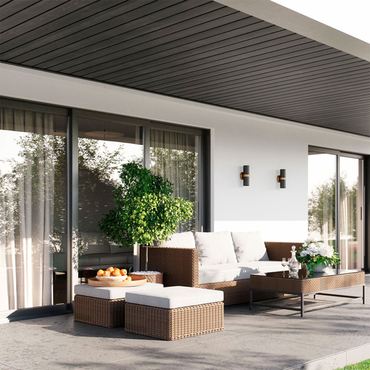 Exterior con Infratop Graphite 270x30 (Caja 8.1m2)