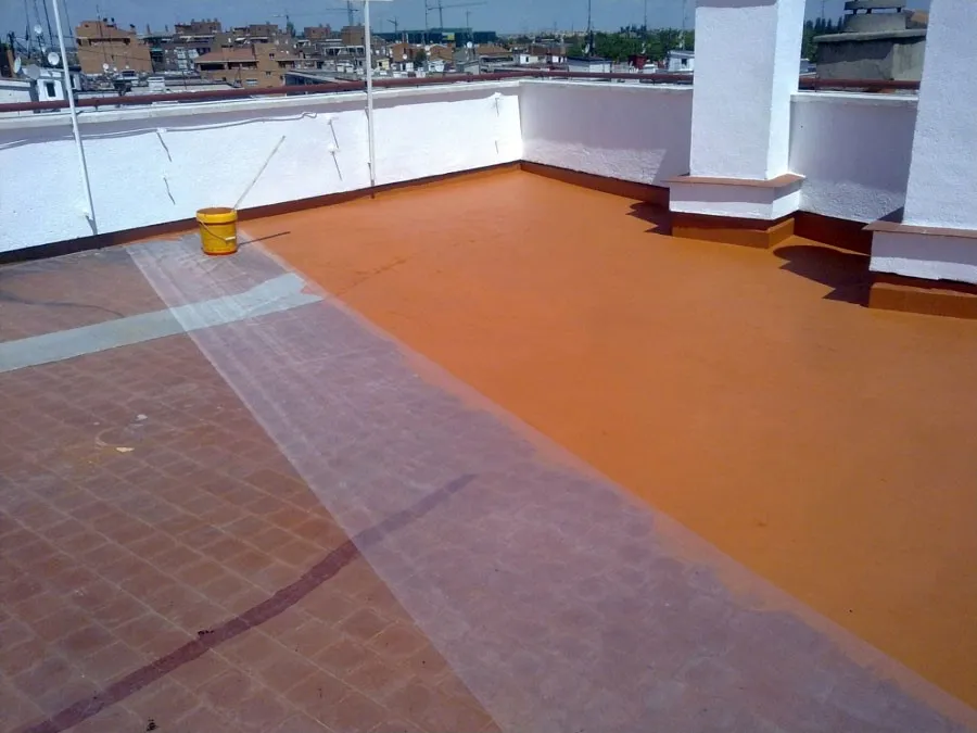 Terraza reparada con Sikafill 200 Fibras