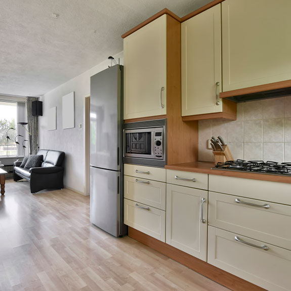 Frigorífico cocina en forma de L