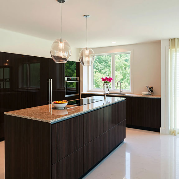 cocina limpia con isla