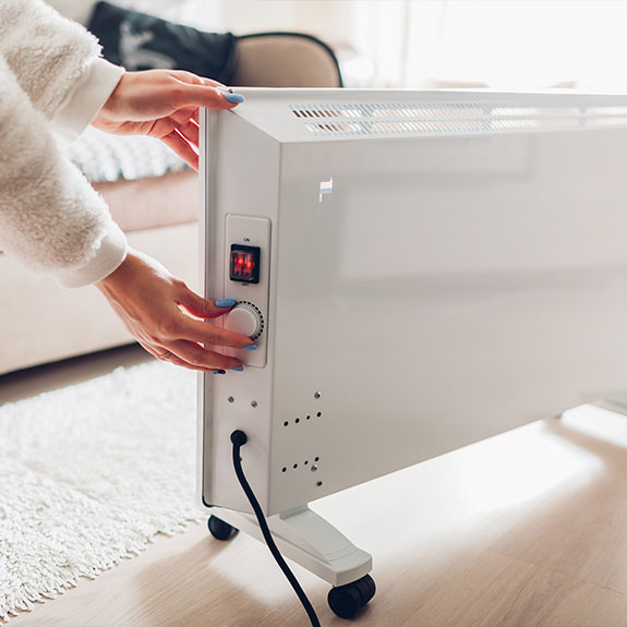 apagar calefactor eléctrico