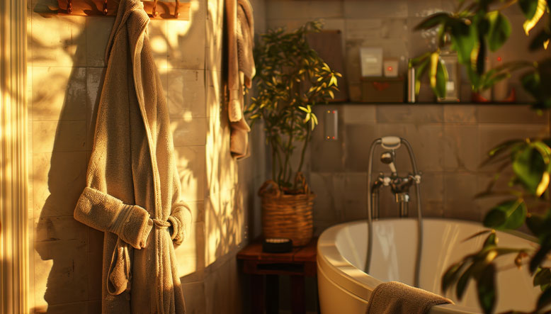 mantener el calor en el baño