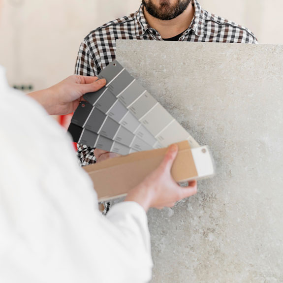 Cambio del color del acabado