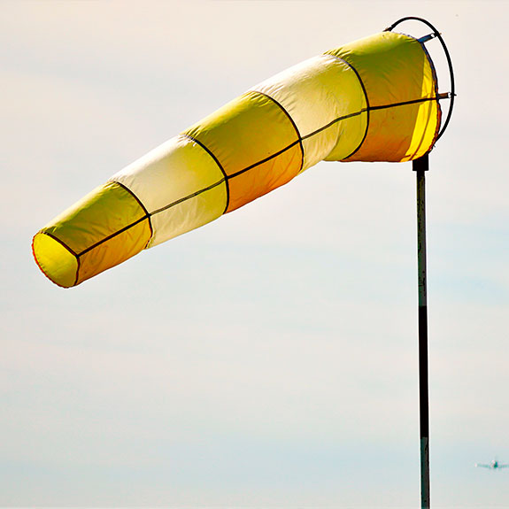 dirección del viento
