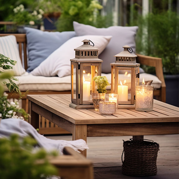 Cómo crear una zona de comedor al aire libre cómoda y práctica 5 exterior luminado