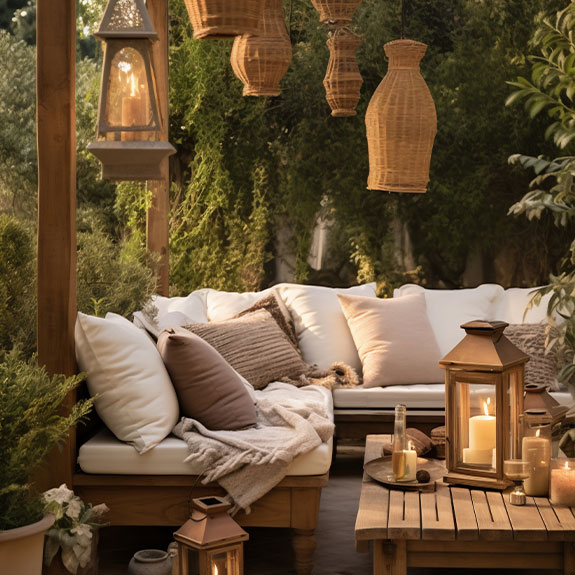 terraza decorada