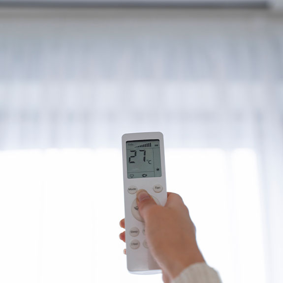 Climatisation réglée à 27 degrés
