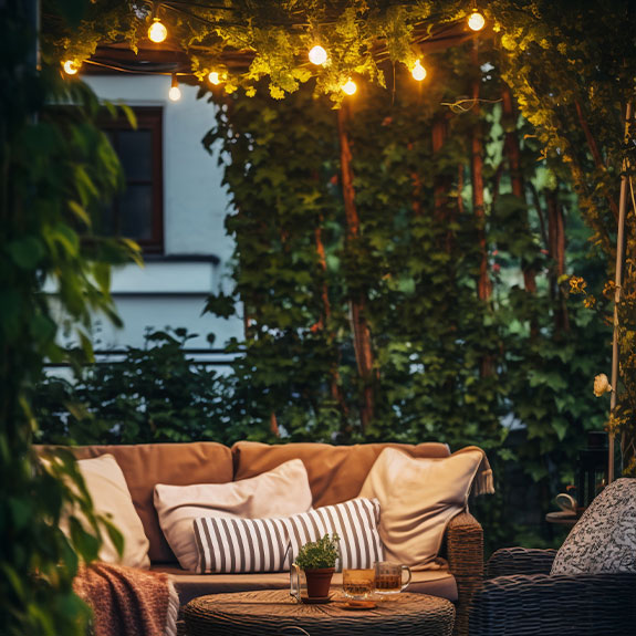 Ideas for Creating a Relaxation Area in Your Garden 4 chill-out terrace lighting