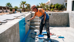 Pintar piscina de hormigon