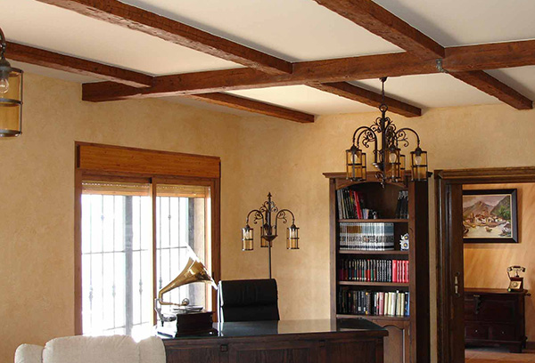 vigas de poliuretano imitación madera