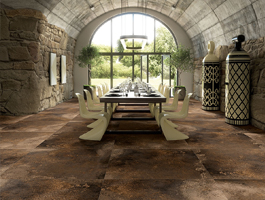 Pavimentos imitación metal