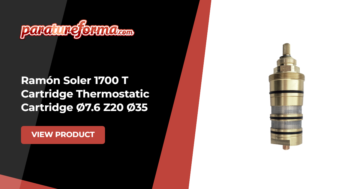 Cartridge Ramón Soler - 1700 T Thermostatic Cartridge Ø7.6 Z20 Ø35