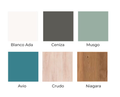 Detalles de colores de muebles