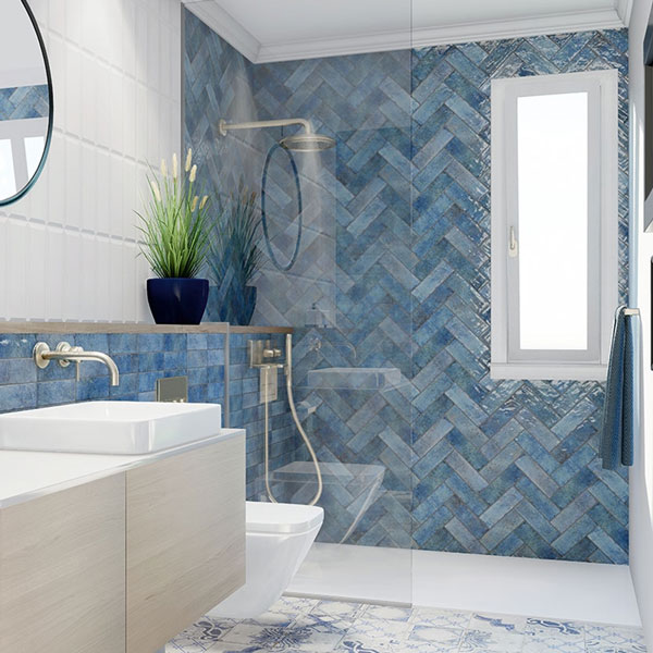 Azulejos Azules Para Baños
