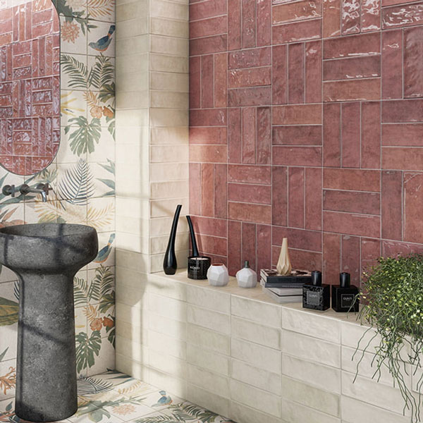 Azulejos Rojos Para Baños