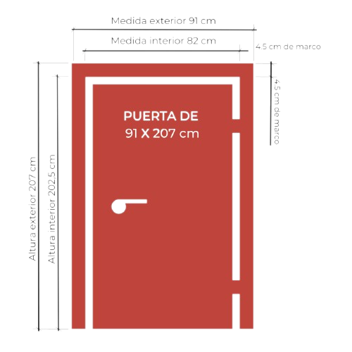 Portas 91x207 cm