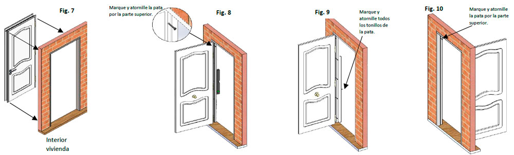 Instrucciones de montaje puerta de seguridad THT atornillada