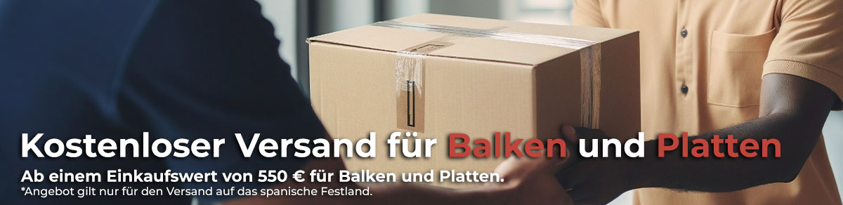Kostenloser Versand bei Balken