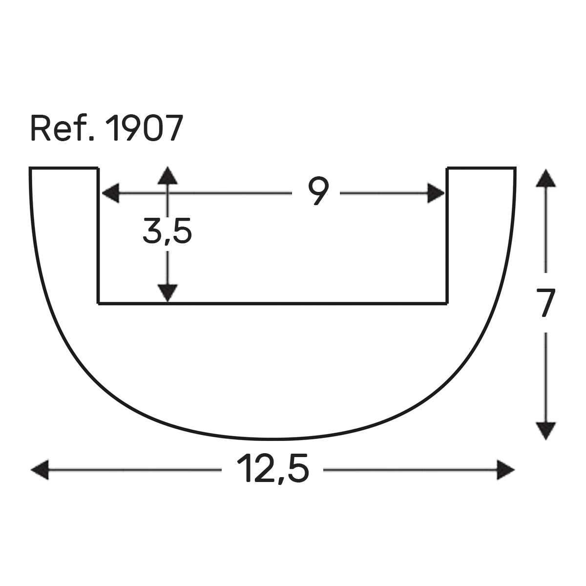 medidas viga imitacion a madera vgc07