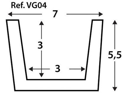 medidas viga imitacion a madera vg04