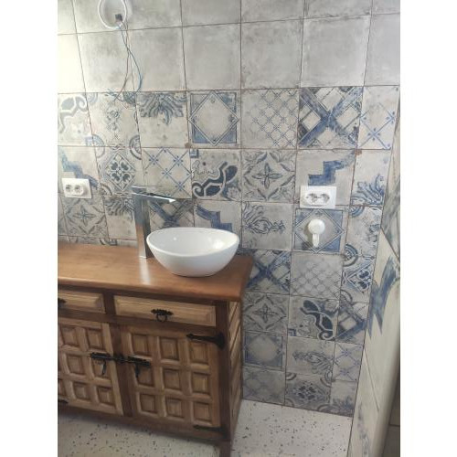 Asi queda el Ricordi Blanco 20x20 (caja 1 m2)