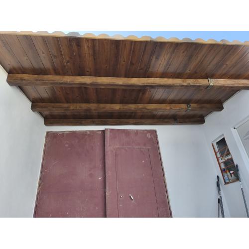 Asi queda el Rollo de unión imitación a forja 8 cm ancho oro viejo