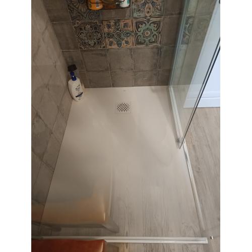 This is how it looks McBath Diva White Resin Shower Tray